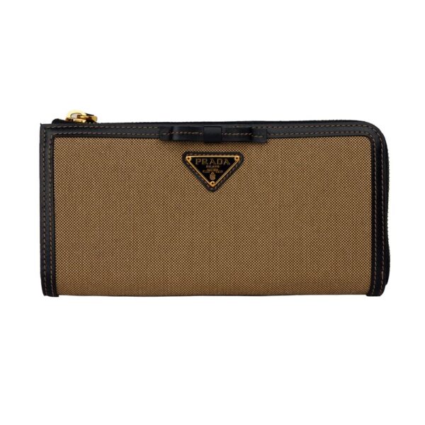 Prada Braunes Leder Leder Brieftasche