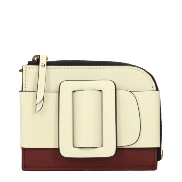 Boyy Beige Leder Kartenhalter